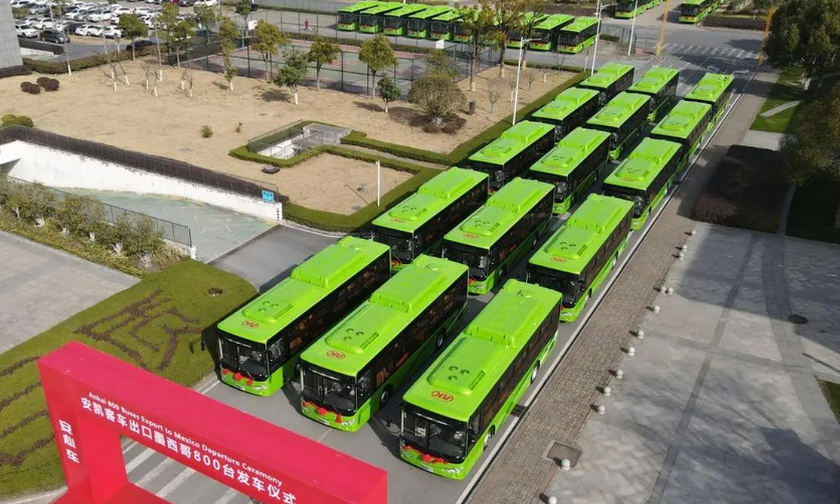 Chińskie autobusy w Meksyku