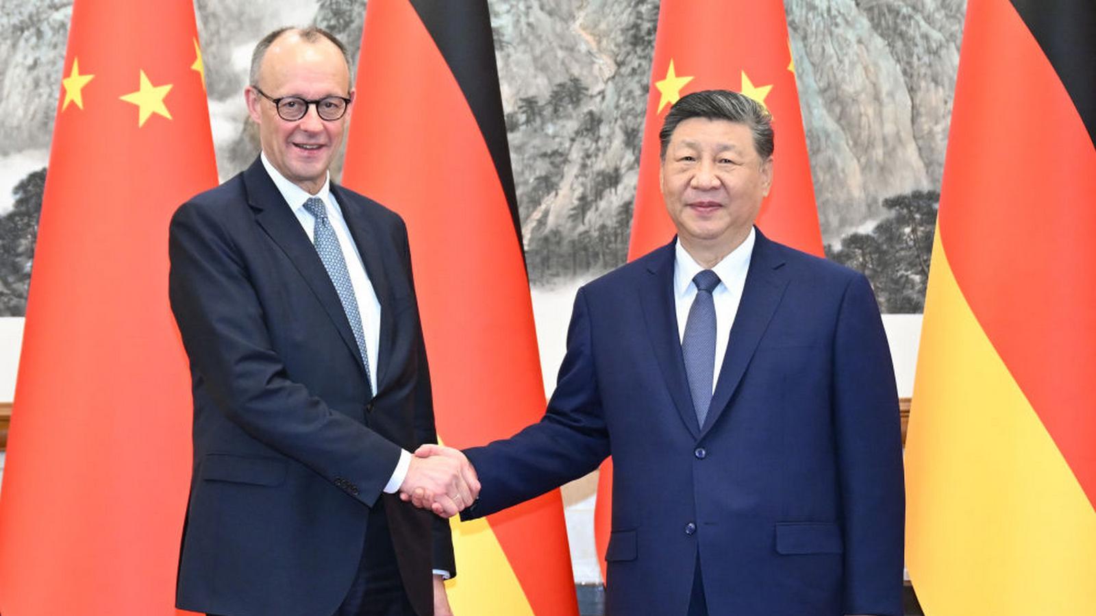 Xi Jinping spotkał się z kanclerzem Niemiec Merzem
