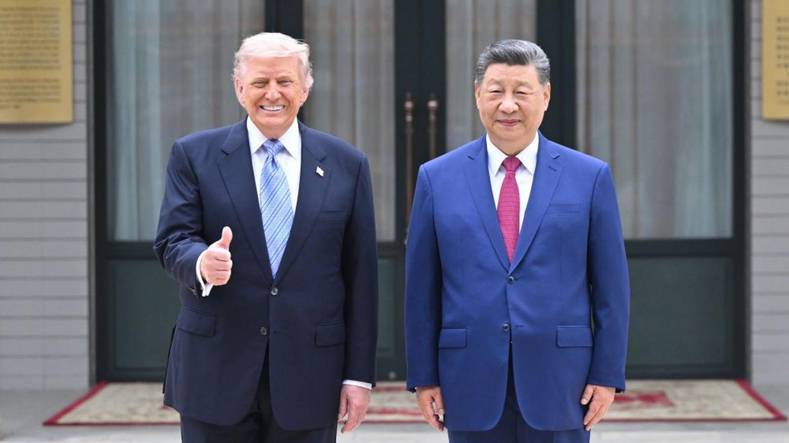 Spotkanie Xi Jinpinga z Donaldem Trumpem w małym gronie