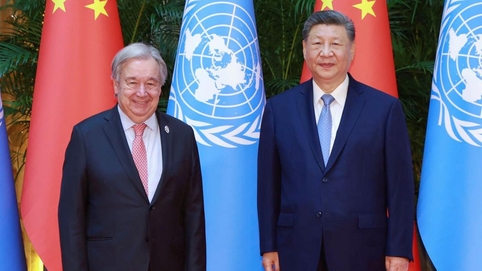 Xi Jinping spotkał się z Sekretarzem Generalnym ONZ