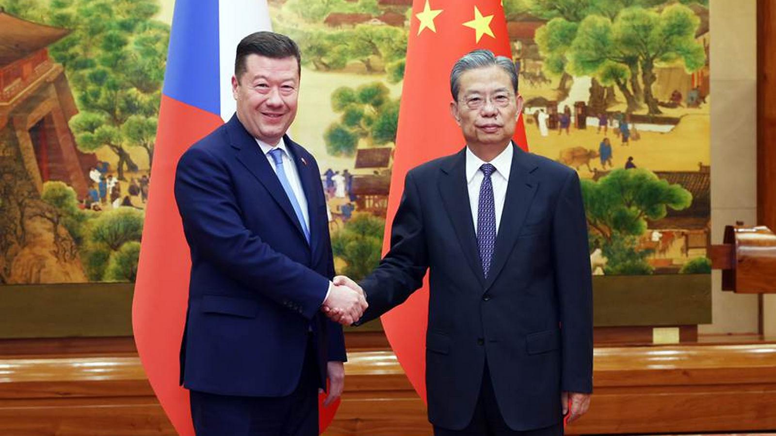 Zhao Leji rozmawiał z przewodniczącym Izby Poselskiej Czech